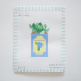 Blueberry Tea Tin Needlepoint