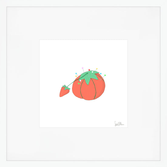 Tomato Pincushion Art Print
