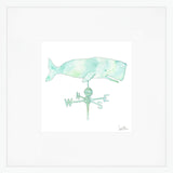 Whale Weathervane Art Print