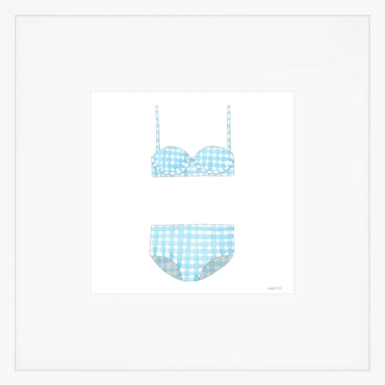 Two-Piece, Gingham Art Print