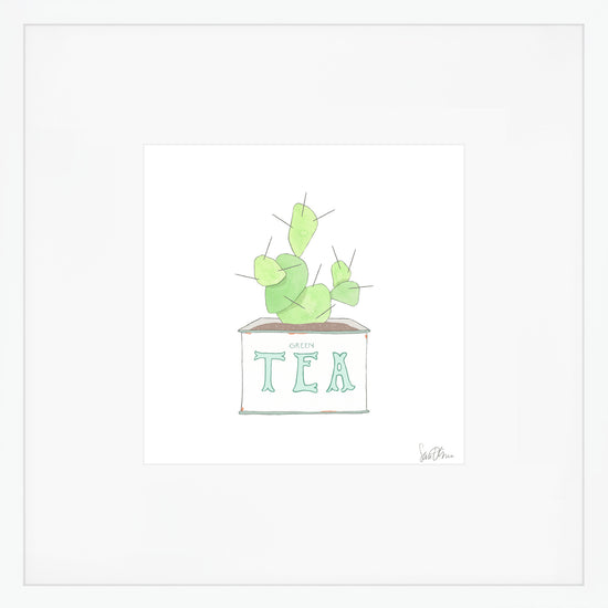Tea Tin, Green Art Print