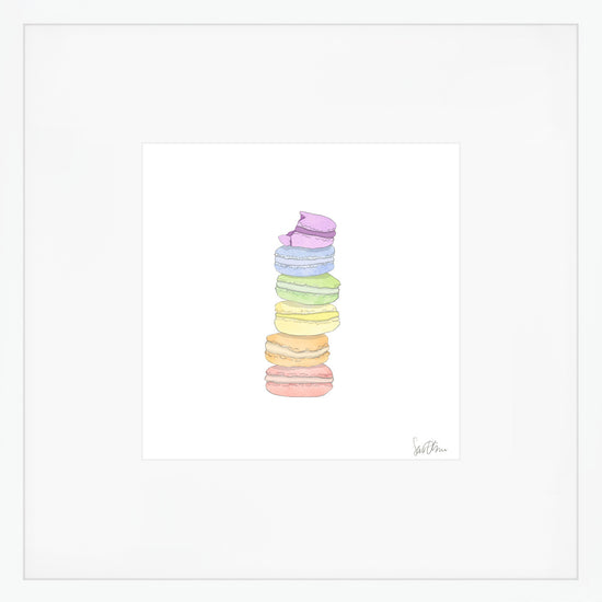 Rainbow Macaron Art Print