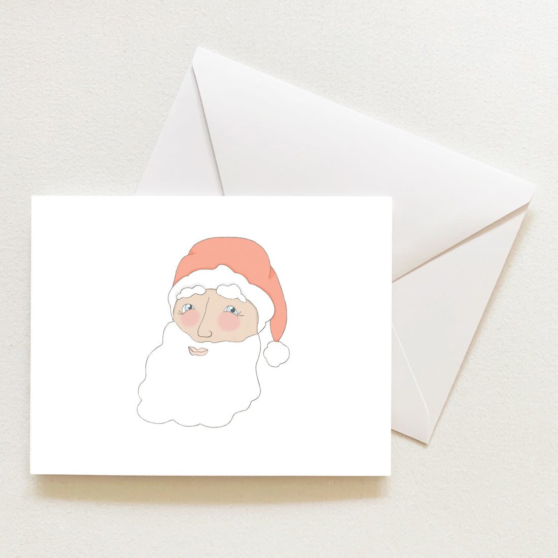 Jolly Santa Note Card