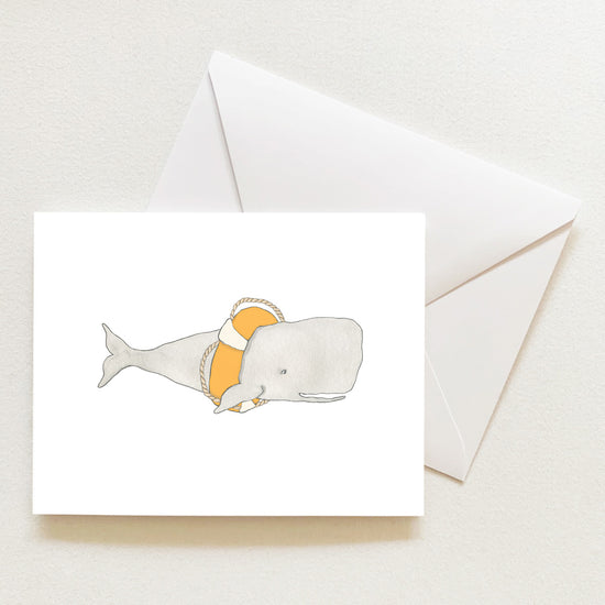 Whale Note Card