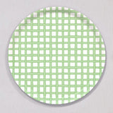 Large Woven Green Tray, Round