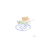 Tea Cup Mouse Art Print